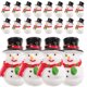 thumbnail image 5 of GOOHOCHY 20 piezas de figuras de muñecos de nieve en miniatura navideñas, artesanías de resina, decoración, adornos de micro paisajes, 5 of 8