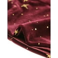 thumbnail image 5 of INSPIRE CHIC  Women's Velvet Cropped Top Sleeveless Crisscross Back Party Blouse L Burgundy, 5 of 5