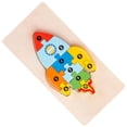 thumbnail image 1 of <p>3D Matching Jigsaw Toy, Wooden Educational Practical Hand Eye Coordination Matching 3D Puzzle Interesting  For Party</p>, 1 of 7