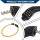 thumbnail image 2 of Candado de bicicleta Unique Bargains, cable de seguridad, combinación de 4 dígitos reiniciable, cadena de acero de 64 cm, naranja, 1 pieza, 2 of 6