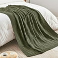 thumbnail image 4 of Wovilon Camping Blanket Sofa Blanket Daylight Blanket Knitted Boho Conditioning Napping Blanket Sofa Cover Blanket Woolen Blanket, 4 of 6