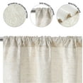 thumbnail image 3 of Mainstays Jacquard Blackout Panel Pair, Set of 2 Curtains, Beige Botanical, 37" W x 84" L, 3 of 7