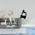 thumbnail image 2 of CarpNettore European Reindeer Thinker Statue Collectable Craft Deer Lover Sculpture Abstract Figurine for Living Room Decoration, 2 of 8