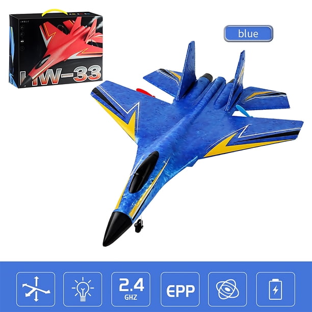 Amzcrzy Electrónica para hombres Organizador de electrónica Cámara digital Avión planeador mejorado, avión planeador con control remoto, truco para avión planeador RC 4, dron con LED 2.4G Accesorios