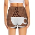 thumbnail image 4 of Goofa Coffee Cafe Cup Printed Women 2 in 1 Running Shorts,Quick Dry Athletic Workout Shorts,High Waisted Athletic Shorts with Liner Pockets-Medium, 4 of 9