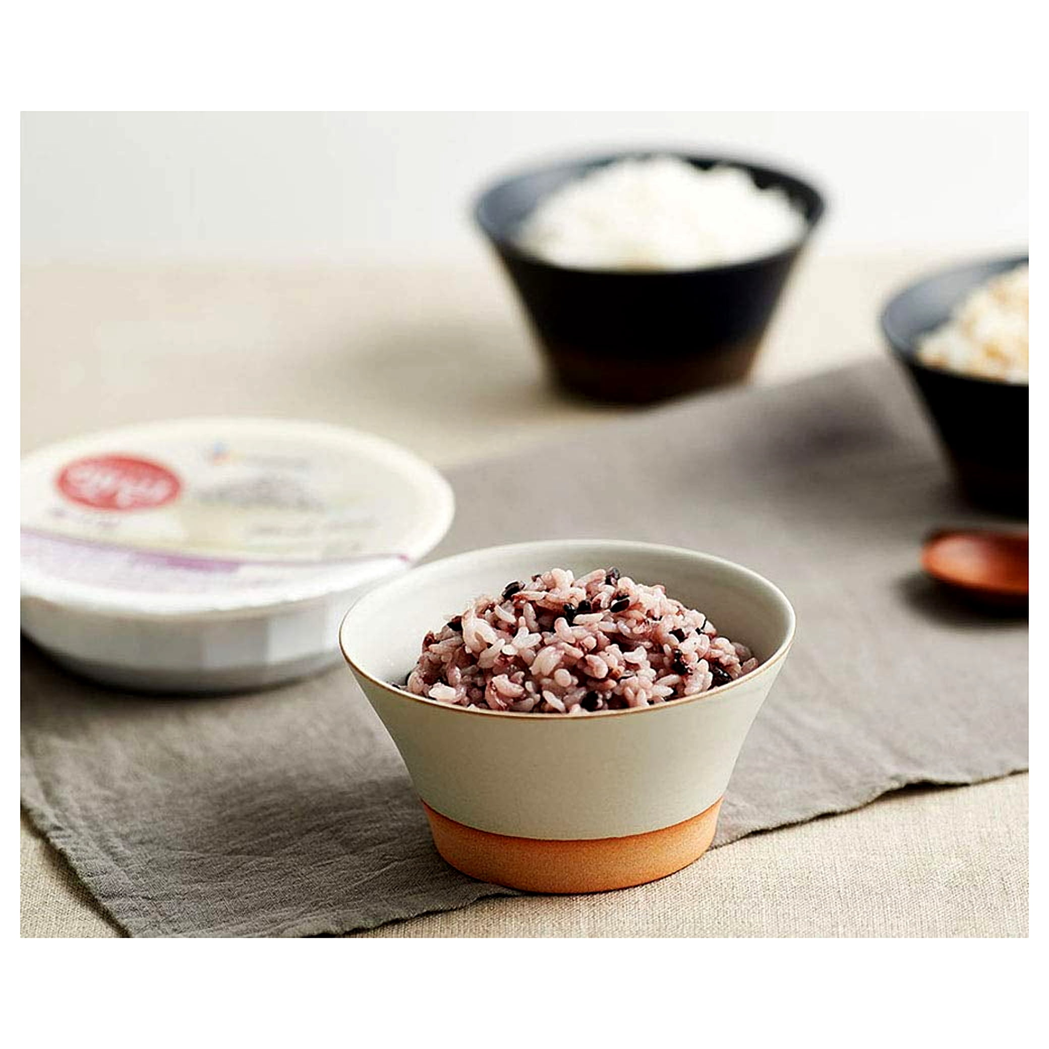 [12 Packs] CJ Korean Every Day Instant Black Rice 햇반 흑미밥 210g