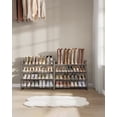 thumbnail image 5 of 8-Tier Metal Shoe Rack Organizer, Set of 2 Stackable Shoe Shelves with Adjustable Flat or Angled Shelves, Holds 32-40 Pairs, Cappuccino Beige, 5 of 5