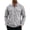 Gray, variant on TOUMENY Men Zip Up Jacket Casual Lightweight Slim Fit Collared Long Sleeve Coat with Pocket Outdoor Travel Spring Fall Winter Jackets for Men Army Green XXXL