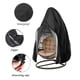 thumbnail image 4 of Funda de silla Funda para silla colgante para patio Funda para silla con forma de huevo para exterior Funda duradera impermeable para silla giratoria, negro, tamaño S 115 * 190 cm Maboto  Funda de silla, 4 of 5
