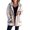 White, variant on Women Jacket Loose Turn-down Collar Pockets Double Button Closure Warm Double-sided Woolen Coat Mid Length Shopping Commuting Overcoat