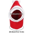 thumbnail image 2 of EUDIDV Nativity Ornament Pet Hat Dog Christmas Head Cover Warm Funny Dog Christmas Hat With Crochet Neck Cute Hat Red Warm Winter Dog Hat Knitted Xmas Decor Items, 2 of 7
