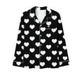 thumbnail image 6 of Tnhcen Women's Long Sleeve Homewear Button Down 2 Piece Pajama Sets with Pockets for Lounging, 6 of 6