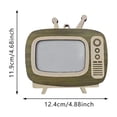 thumbnail image 3 of Vintage TV Shaped Wooden Photo Frame, Retro Television Desktop Picture Display, Hanging Wall Timber Ornament, Dual Use Photo Holder For Home Interior Car Small Decor, 3 of 7
