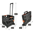 thumbnail image 5 of Olympia Tools 85-015 Grand Folding Storage Rolling Cart with Telescopic Handle for Easy Transportation, Weight Capacity up to 150 Pounds, 5 of 9