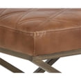 thumbnail image 6 of Maklaine 23.5" Mid-Century Faux Leather Bench in Tobacco Tan, 6 of 6