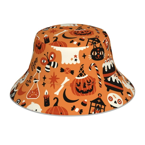 Balery Halloween 2 Sombreros para el sol para hombre y mujer, sombrero de pescador con UPF 50+