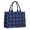 Blue and Black Checkered Pattern, variant on Orange and White Checkered Pattern Tote Bag, Laptop Carry Tote with Interior Pockets & Top Handle, Large Capacity Gifts for Work Shopping Travel,15.7 X 5.1 X 13 Inches
