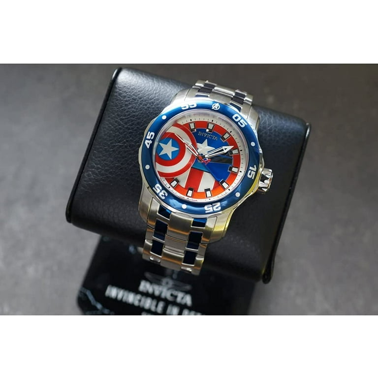 Invicta marvel limited edition captain cheap america men's watch