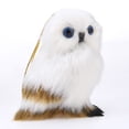 thumbnail image 3 of Keychain Plush Simulation Owl Decorations Artificial Owl Pendant Christmas Backpack Keychain Pendant White, 3 of 8