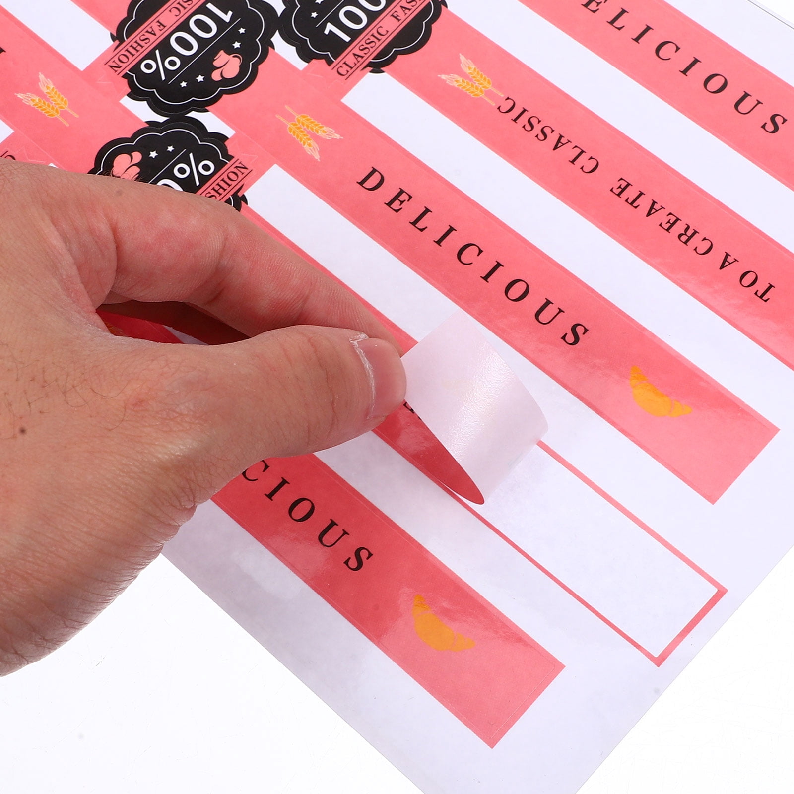 WEUVEB Baking Stickers for Decoration and Sealing, Easy-to-Use Labels Perfect for Kitchen, Party Supplies, Wrapping and More