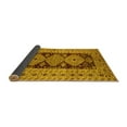 thumbnail image 2 of Ahgly Company Indoor Round Oriental Yellow Traditional Area Rugs, 7' Round, 2 of 4