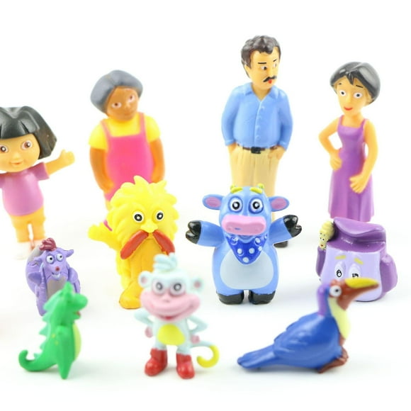 12pcs/set Dora Action Figure Cartoon Movie Characters Pvc Action Figure Collection Model Kids Christmas Toys-Vinsniv