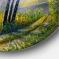 thumbnail image 3 of Designart 'Sunrise Glow Through The Birches I' Traditional Circle Metal Wall Art 29x29 - Disc of 29, 3 of 5