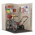 thumbnail image 3 of Rubbermaid Grande Remise de Rangement Verticale en Résine Plastique Résistante aux Intempéries, Remise à Vélo, Rangement pour Déambulateur, 5 x 6 Pieds, Grès, 3 of 4