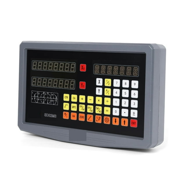 Tour à 2 Axes SDS2MS Dro Ensemble Lecture Numérique et 2 Pcs Échelles/décodeur/capteur en Verre Linéaire Dimensions 5U TTL 100MM à 1000MM, Largement Utilisation