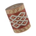 thumbnail image 4 of kurtrusly Wide Woven Border Ribbon Beautifully Embroidered 5 Meters/ 5 Yds Jacquard Trim Red Brown 8cm x 5M 5Set, 4 of 6