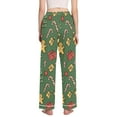 thumbnail image 3 of FORMRS Women's Pajama Pants with Pockets Soft Comfy Loungewear Sleep Bottom, Sizes S-2XL, Yellow Christmas Gingerbread, 3 of 8