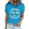 thumbnail image 2 of Sakmal Ladies Tops Under $10 Short Sleeve Crew Neck Quotes T-Shirts T Shirts for Women, 2 of 6