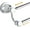 Chrome, variant on Adjustable Retractable 15-27 Inches Stainless Steel Bathroom Towel Bar, Bathroom Accessories Bath Hotel Double Towel Bar Rod Hanger Wall Mounted Towel Holder Towel Rack, Polished Chrome