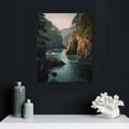 thumbnail image 4 of JRXY Bathroom Wall Art Decor Bathroom Pictures for Wall Artwork Sunset natural bridges along the west coast the Pacific Ocean Oregon Framed Canvas Wall Art for Bedroom Dining Room Farmhouse 16x20 in, 4 of 4