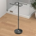thumbnail image 2 of Gatco 1505MX Floor S-Style Towel Stand, Matte Black, 2 of 4