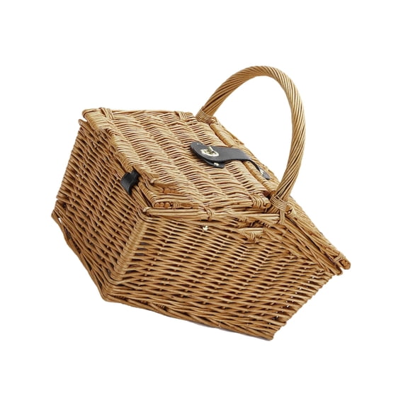 Yokua Portables Dustproof Basket Multifunctional Handmade Wicker Picnics Basket