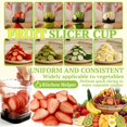 thumbnail image 4 of Cortadora de fresas Hendiy con cuchillas de acero inoxidable, color negro, paquete de 1, 4 of 9