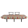 thumbnail image 3 of Colorful Futon Couch, Silhouettes of Flowers in Lively Colors Garden Art Inspired by Spring Nature, Daybed with Metal Frame Upholstered Sofa for Living Dorm, Loveseat, Multicolor, by Ambesonne, 3 of 4