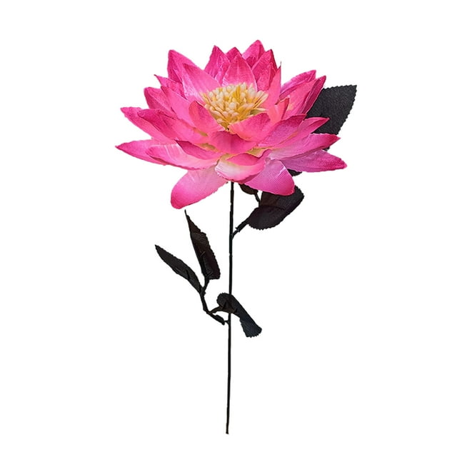 Flor de loto artificial falsa para decoración de dormitorio, decoración floral multifuncional para bodas.