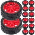 thumbnail image 1 of MOVTOTOP 20 Pcs Roues Jouets Rouges pour Voitures et Camions Miniatures Idéales pour l'Artisanat Diy et l'Expérience de Jeu Pratique, 1 of 8