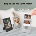 thumbnail image 7 of Trianu 8 Pieces Mini Photo Picture Frame Compatible with Fujifilm Instax Mini 12 11 9 8 70 7s 90 26 Instant Camera Film, 2 x 3 inch, Black+Grey, 7 of 7