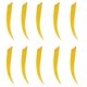 thumbnail image 5 of 10 piezas de 5 pulgadas con forma de escudo, flecha de s artificiales de ala izquierda, tiro con arco amarillo kusrkot Tiro al arco, 5 of 8
