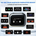 thumbnail image 4 of Full-Color Touch Screen Language Translator Earbuds, Real Time Translation Earphone with 144 Languages Supported, ANC Noise Cancelling, Bluetooth 5.4(Black), 4 of 8