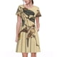thumbnail image 1 of Disketp Vintage Bird para Vestido de Manga Corta para Mujeres, Vestidos de Verano para Mujeres, Casual y Holgado para la Playa, 1 of 6