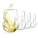 thumbnail image 1 of Copas de vino blanco Final Touch, paquete de 4, 266 ml, sin tallo, 1 of 9