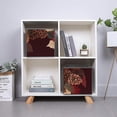thumbnail image 3 of Collapsible Oxford Fabric Storage Cubes with Handles, Large Mid Foldable Oxford Cloth Bins Set of 2/6, Closet Organizers for Shelves Clothes Home Kitchen Toy - leaves, pinecone and poinsettia., 3 of 7