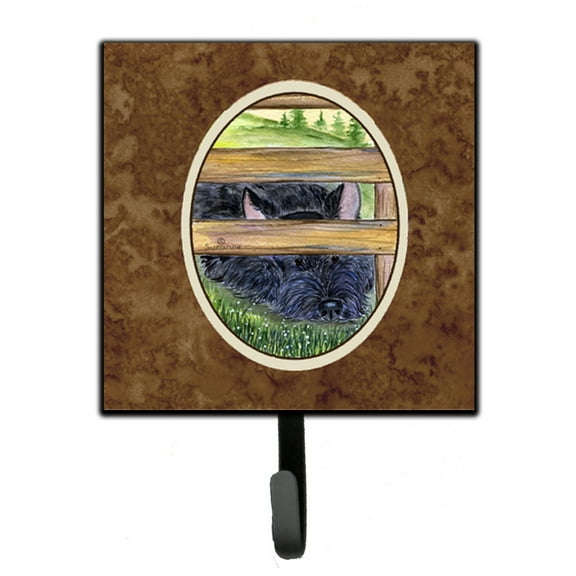 Caroline's Treasures SS8193SH4 Scottish Terrier Leash or Key Holder, Single Hook, multicolor