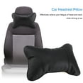 thumbnail image 2 of ZPSHYD Oreiller de Cou de Voiture, 1 appuie-tête de siège de Voiture en Cuir Doux et Respirant, Coussin de Soutien de la tête et du Cou pour chaises de Maison et de Bureau(Le Noir), 2 of 10