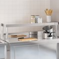 thumbnail image 1 of vidaXL Work Table Overshelf 110x30x35 cm Stainless Steel, 1 of 5