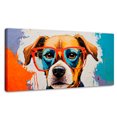 thumbnail image 1 of Cuadro Decorativo Canvas Revolution Perro Con Lentes 140x70, 1 of 4